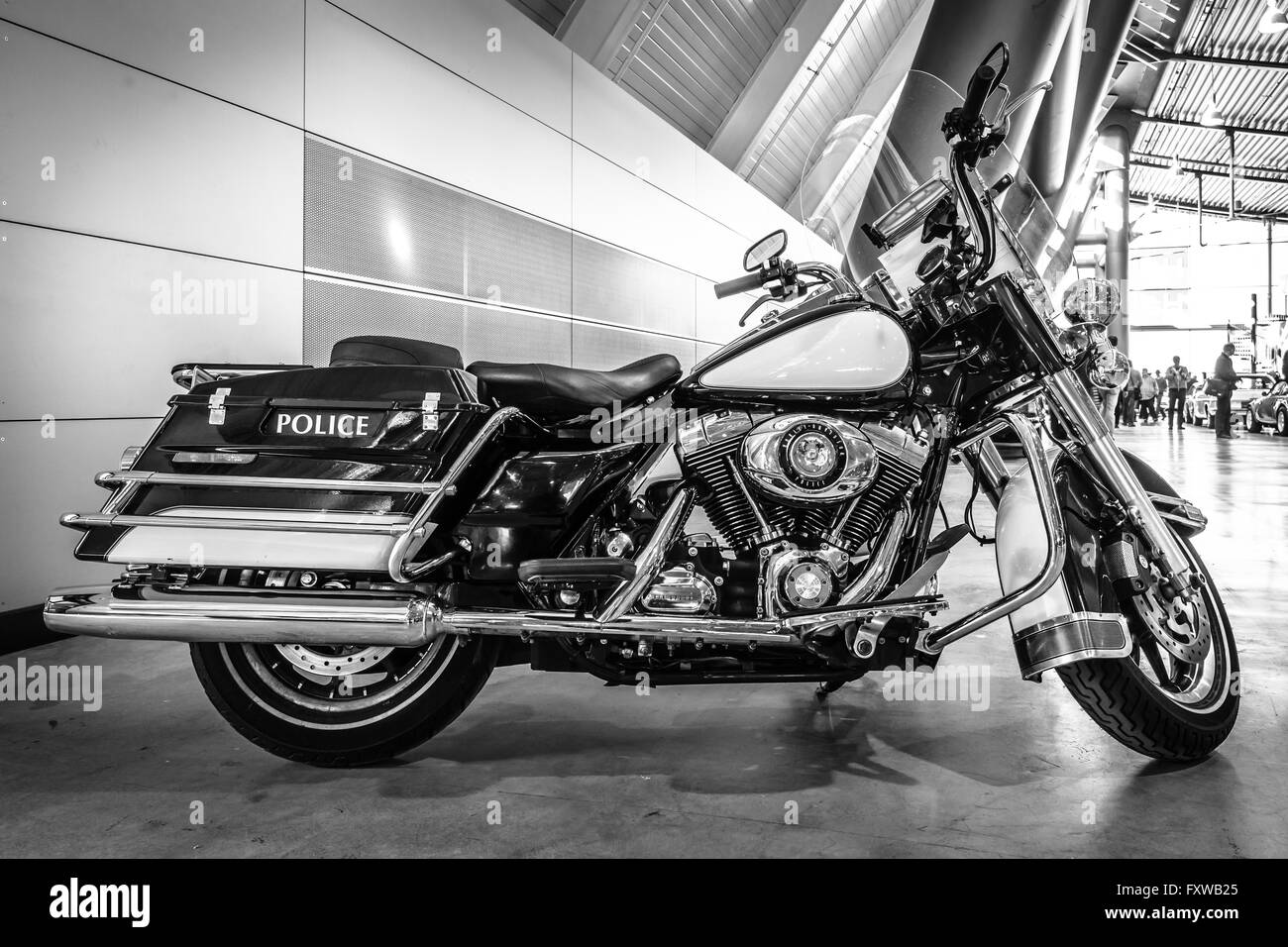 Motocicletta Harley Davidson FLHR Polizia, 2008. Foto Stock