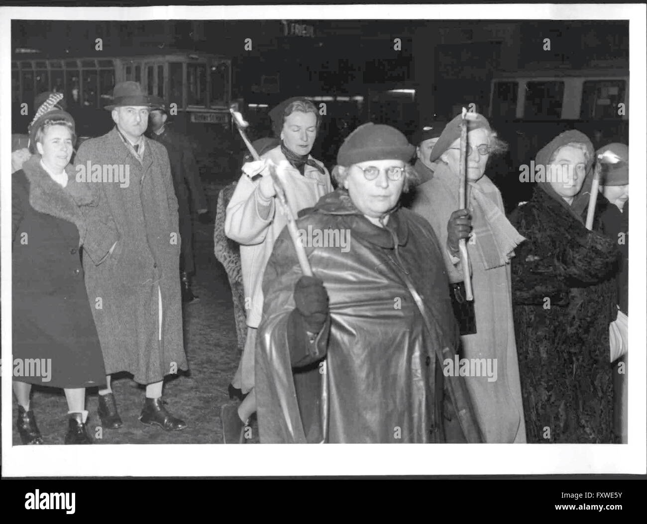 Frauen-Schweigemarsch Foto Stock