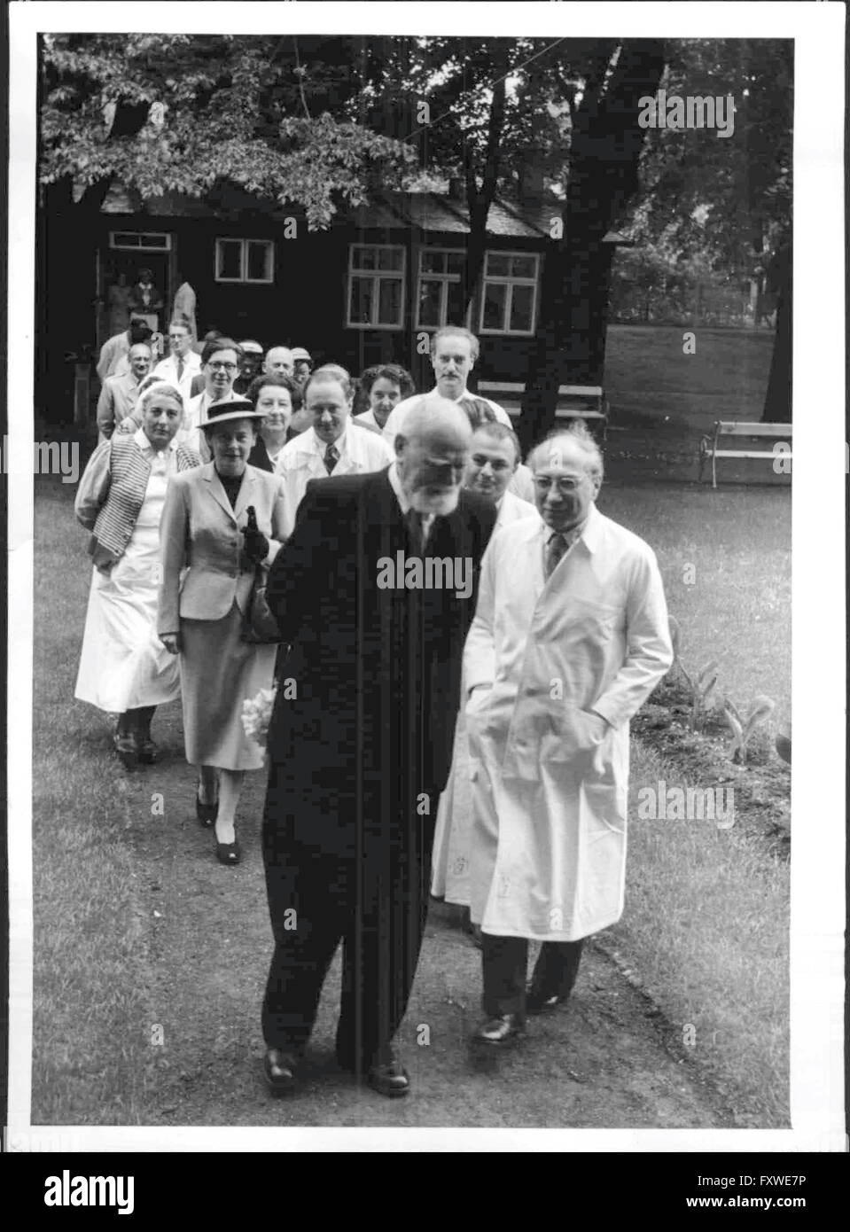 Bundespräsident Körner besucht die Klinik Hoff Foto Stock