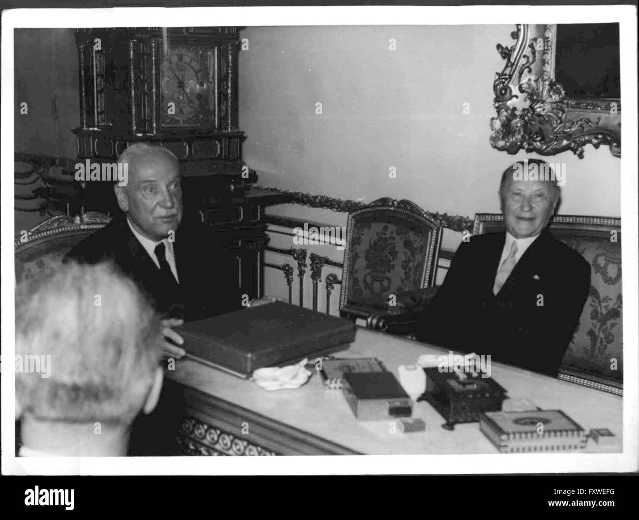 Adenauer in Wien Foto Stock