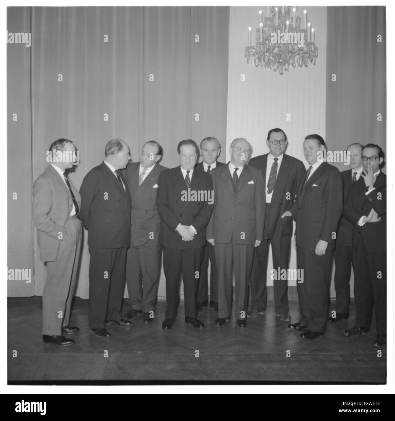 EFTA-Konferenz: Gruppenfoto der Ministro Foto Stock