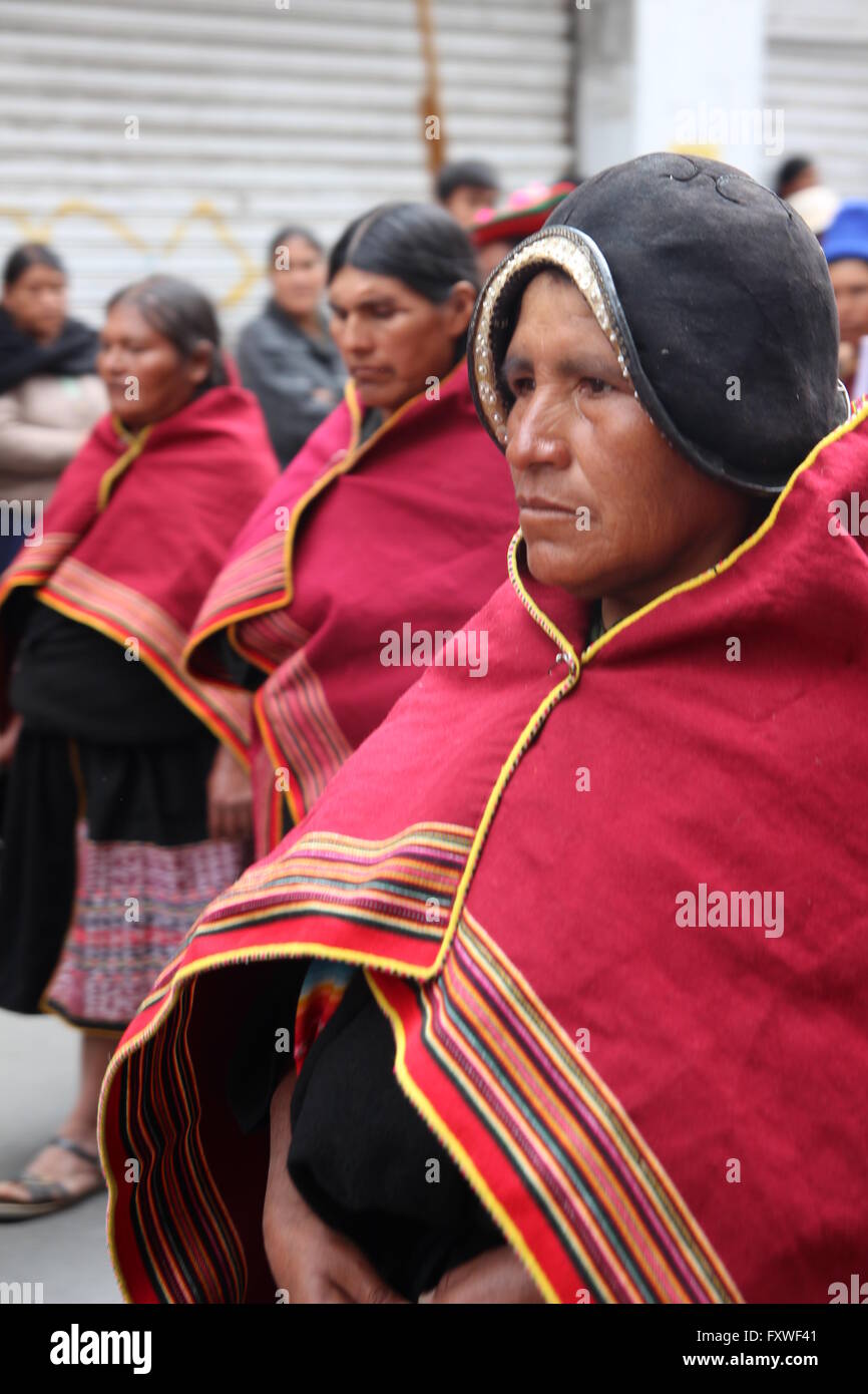 Bolivia - 06/08/2013 - Bolivia / Sucre (Bolivia) / Sucre (Bolivia) - August 6th, corteo per la giornata nazionale a capitale cit Foto Stock