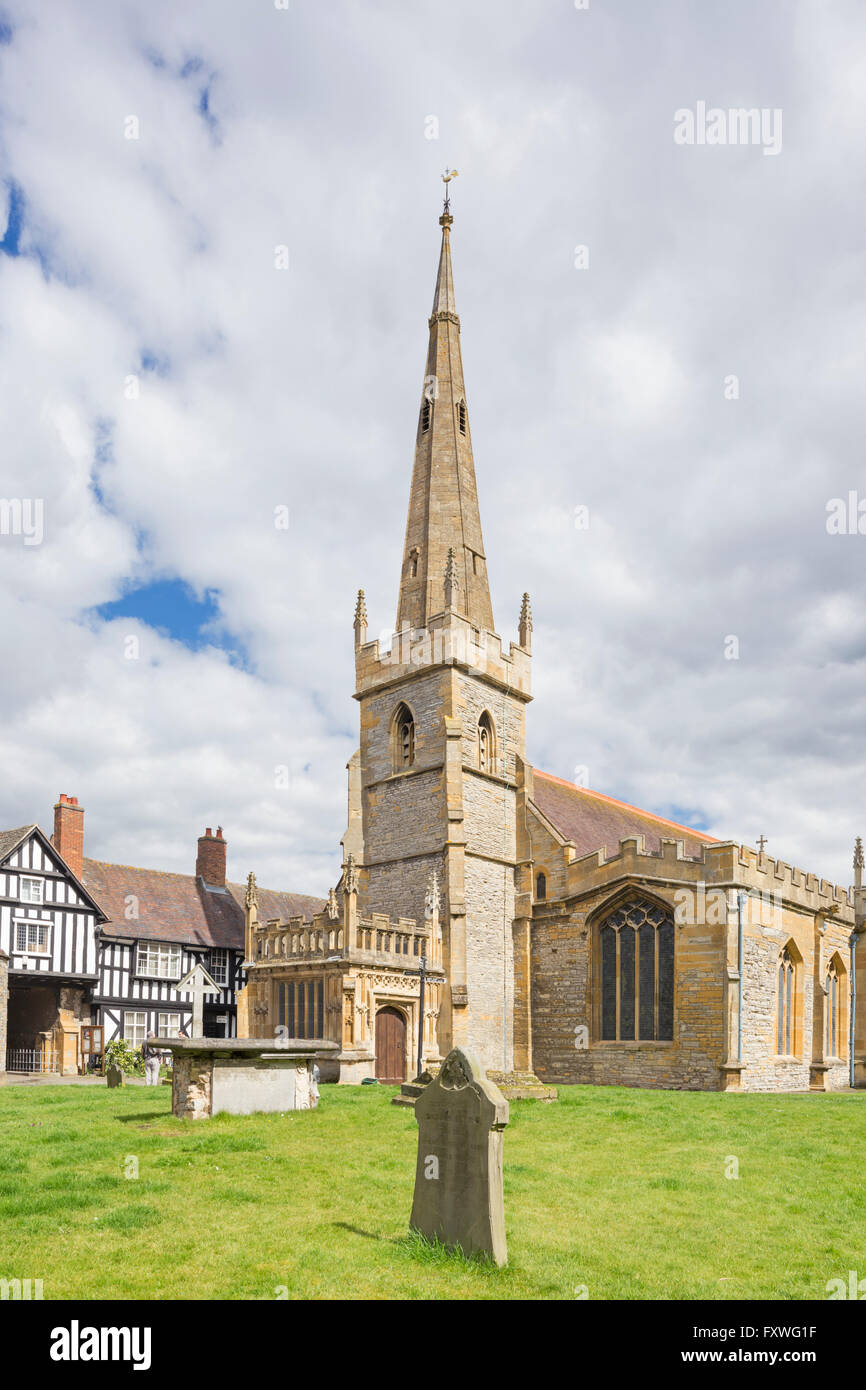 Chiesa di tutti i santi, Evesham, Worcestershire, England, Regno Unito Foto Stock