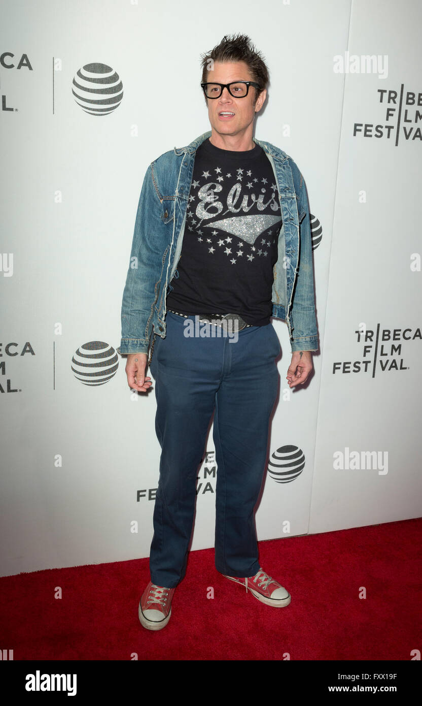 New York, Stati Uniti d'America. 18 Aprile, 2016. Johnny Knoxville assiste premiere del film Elvis & Nixon durante il Tribeca Film festival al credito BMCC: lev radin/Alamy Live News Foto Stock