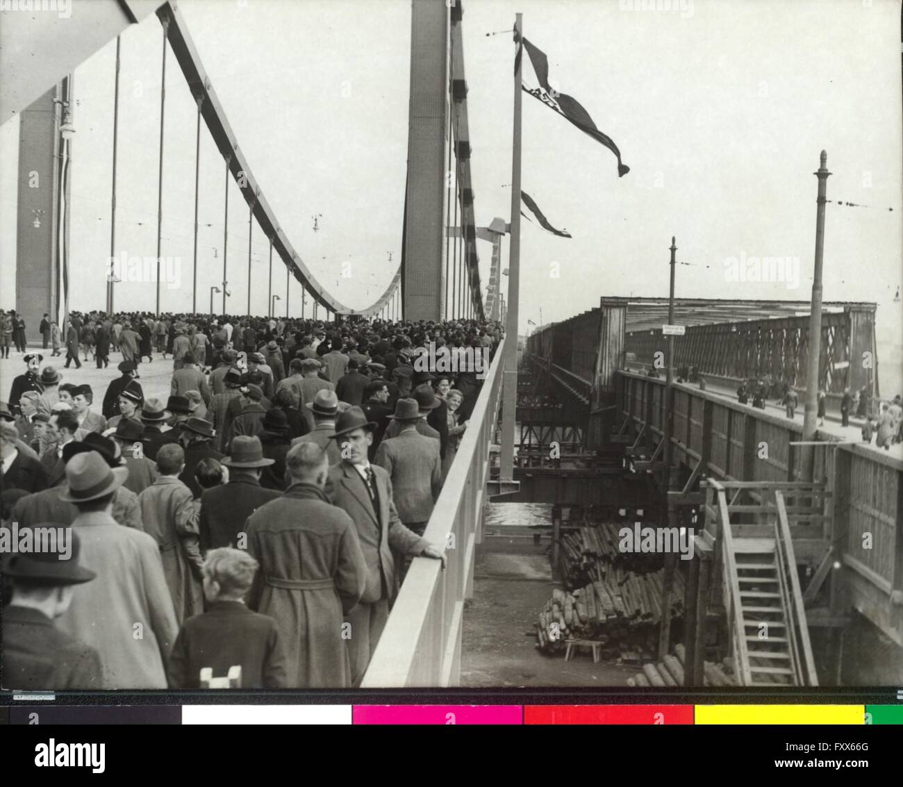 Eröffnung der Reichsbrücke Foto Stock