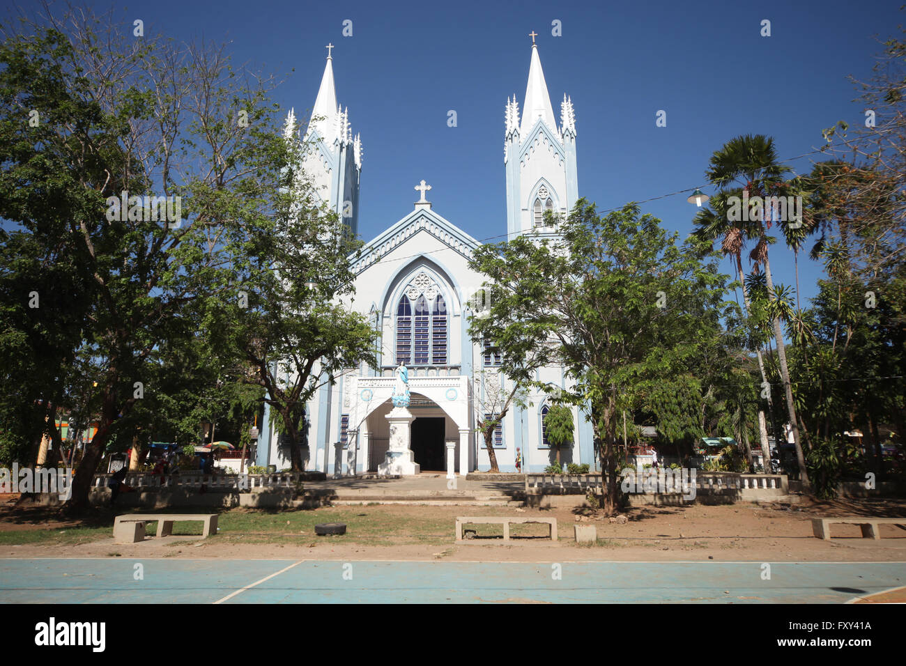 Cattedrale dell Immacolata Concezione a Puerto Princesa PALAWAN FILIPPINE ASIA 22 Aprile 2015 Foto Stock