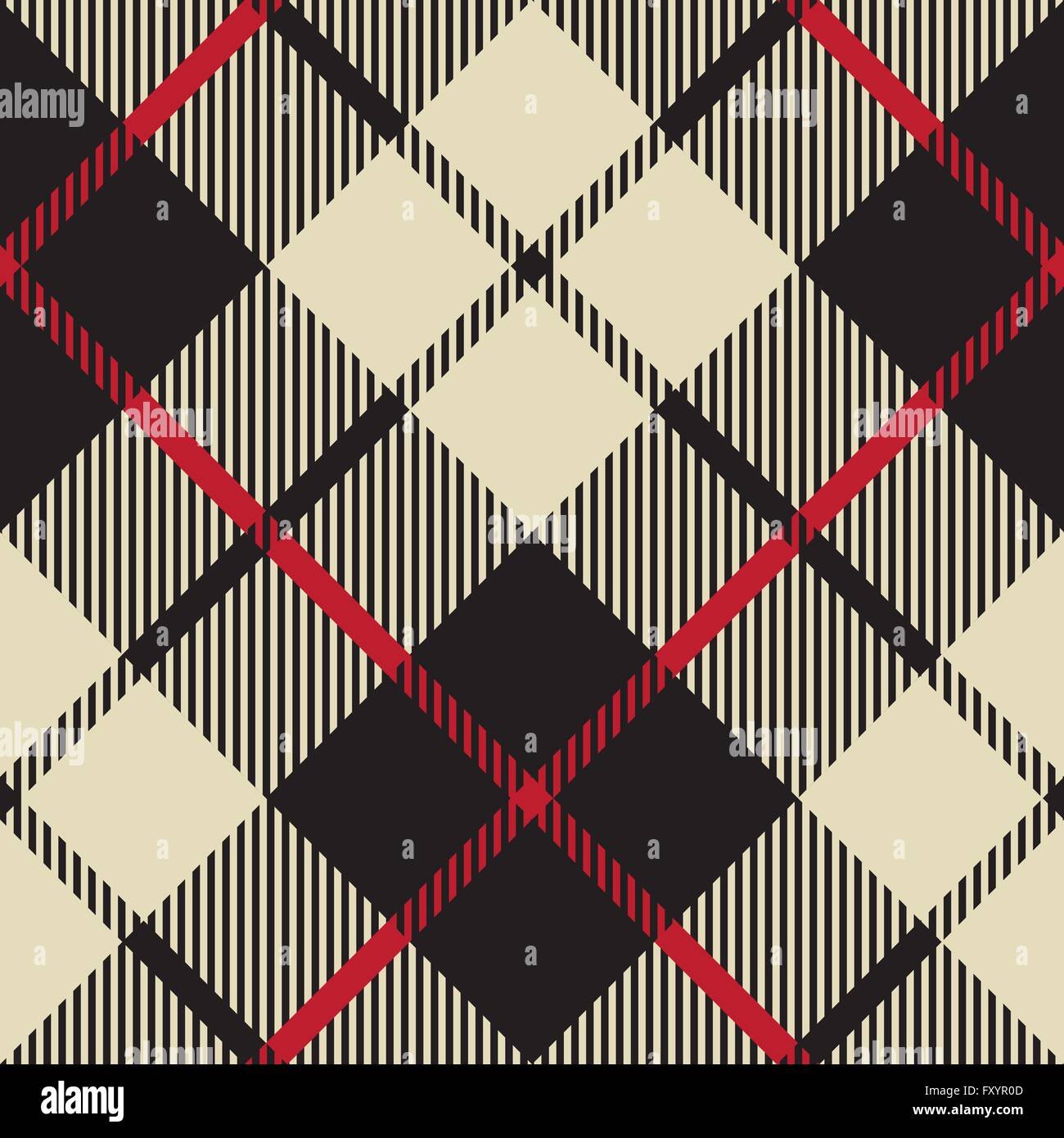 Nero e beige texture di tessuto diagonale perfetta illustrazione vettoriale Illustrazione Vettoriale