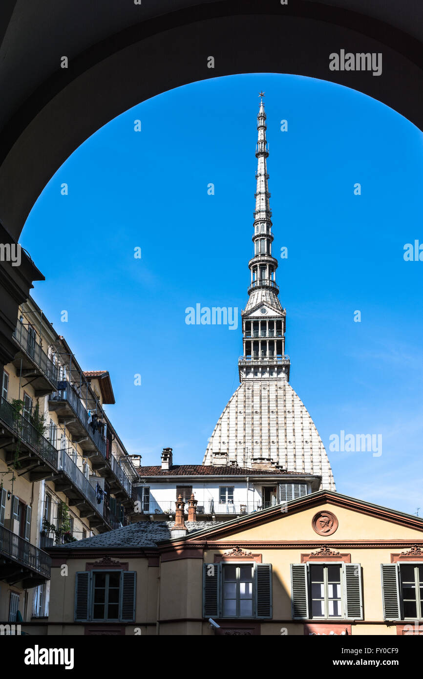 La Mole Antonelliana di Torino, Italia Foto Stock