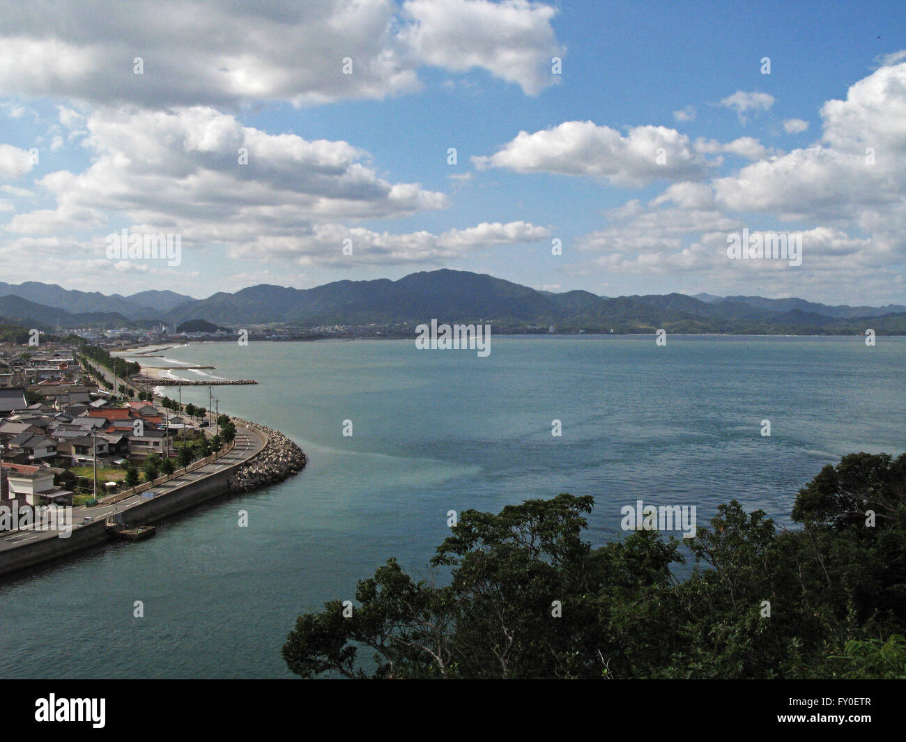 Vista oceano Omijima Yamaguchi Giappone Foto Stock
