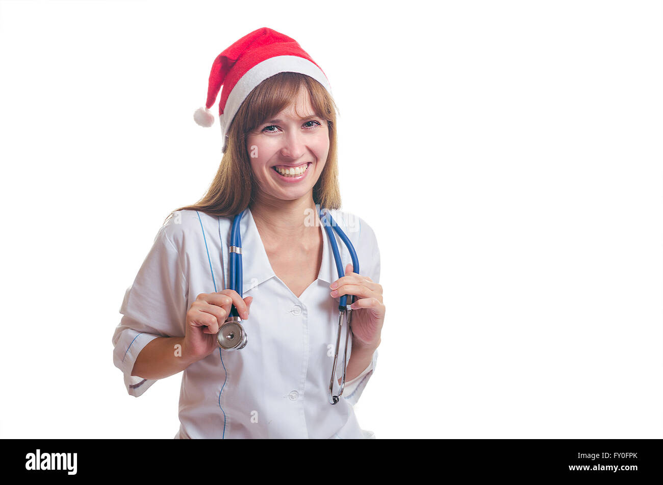 Il medico in un nuovo anno di cap ride Foto Stock