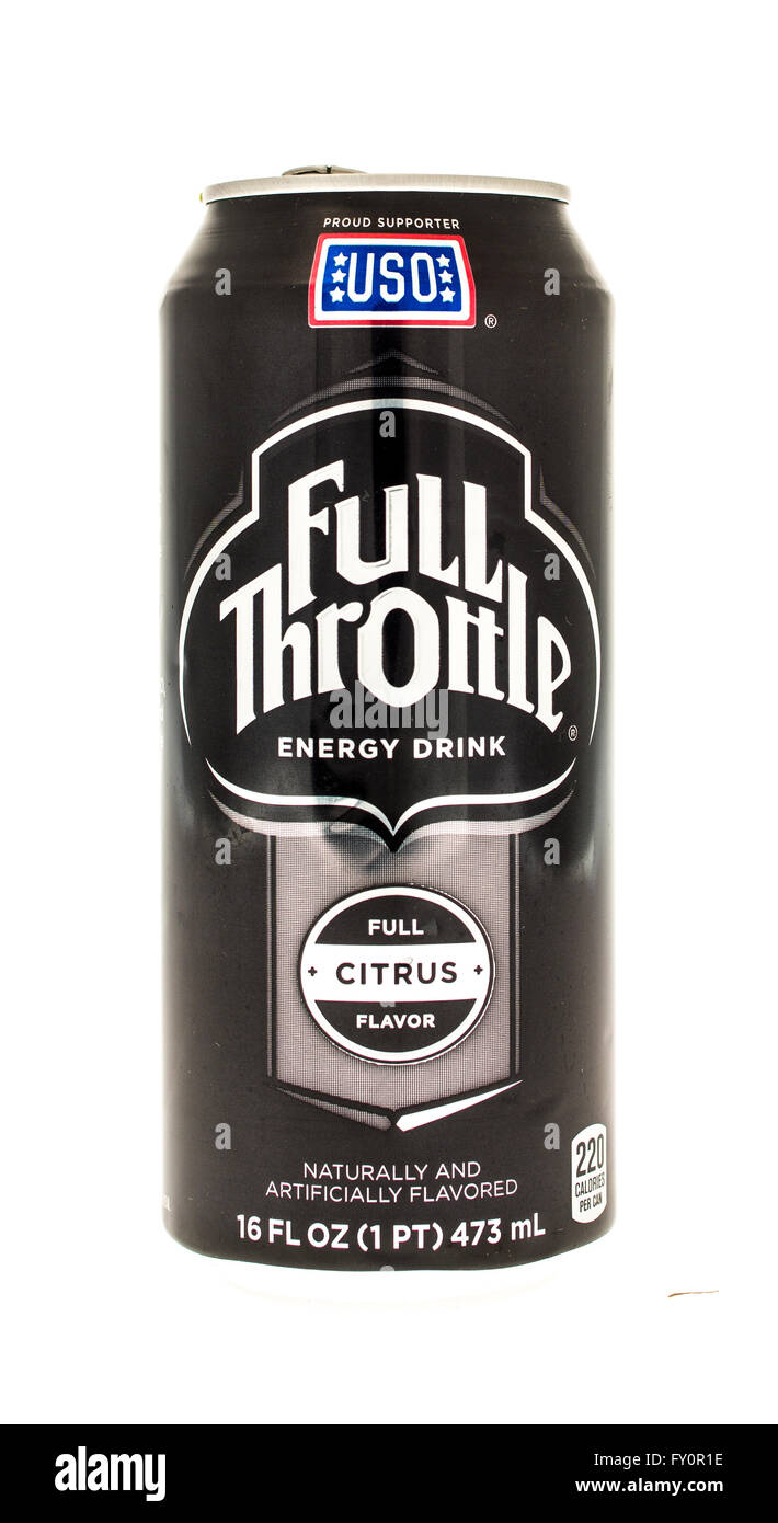 Winneconne, WI - 5 Giugno 2015: Può di Full Throttle energy drink Foto Stock