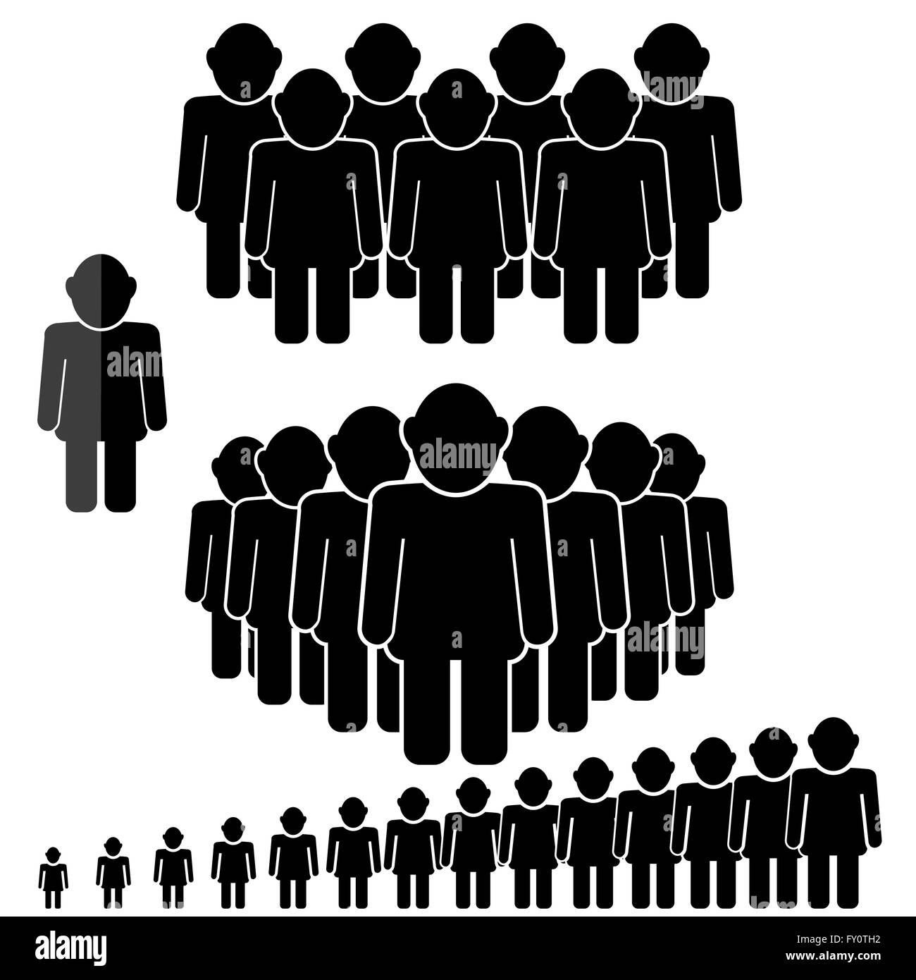 Persone icona Conversazione Illustrazione Vettoriale