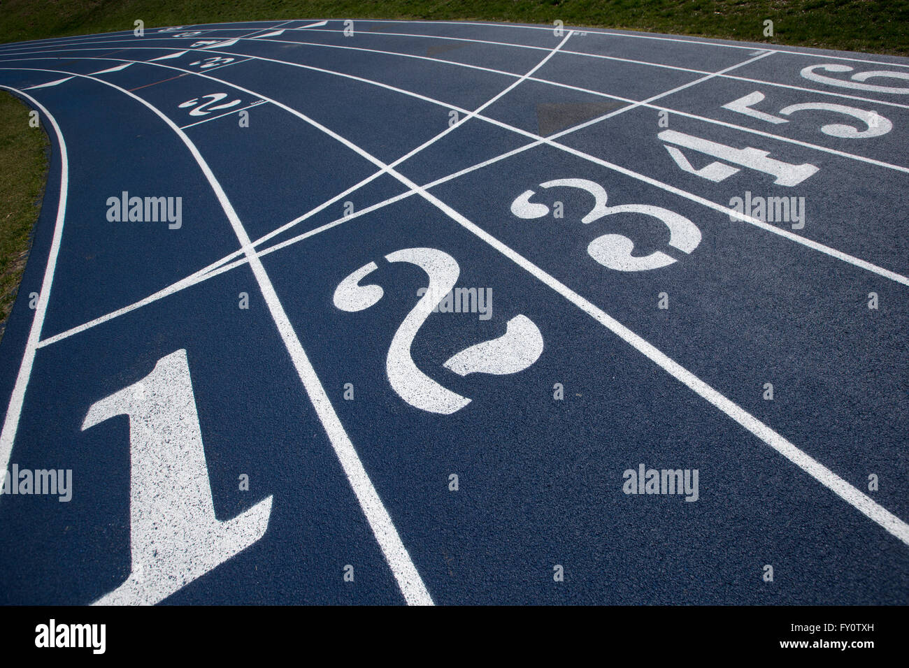 Numerate via corsie Foto Stock
