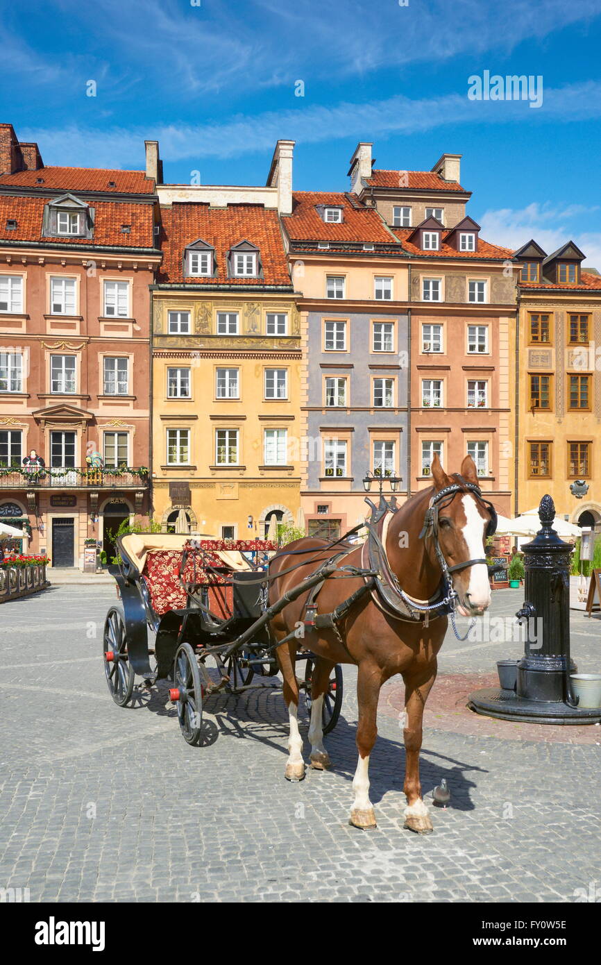 Varsavia Città Vecchia, Polonia Foto Stock