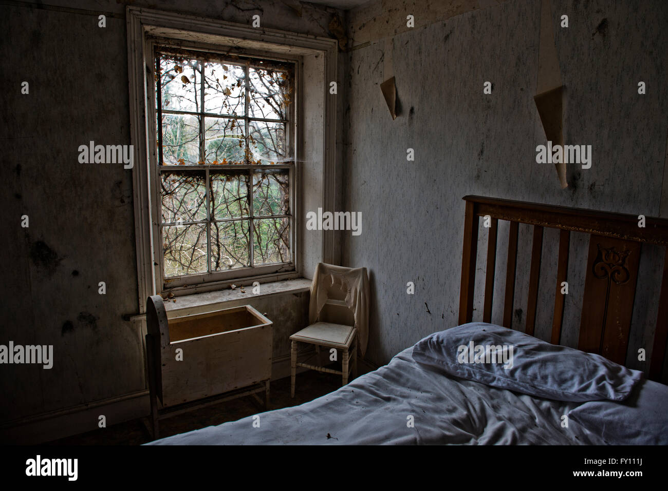 Situato nella piccola città di Breckland di Brandon, Suffolk, si trova una piccola cascina che è stato toccato da oltre trent'anni. Foto Stock