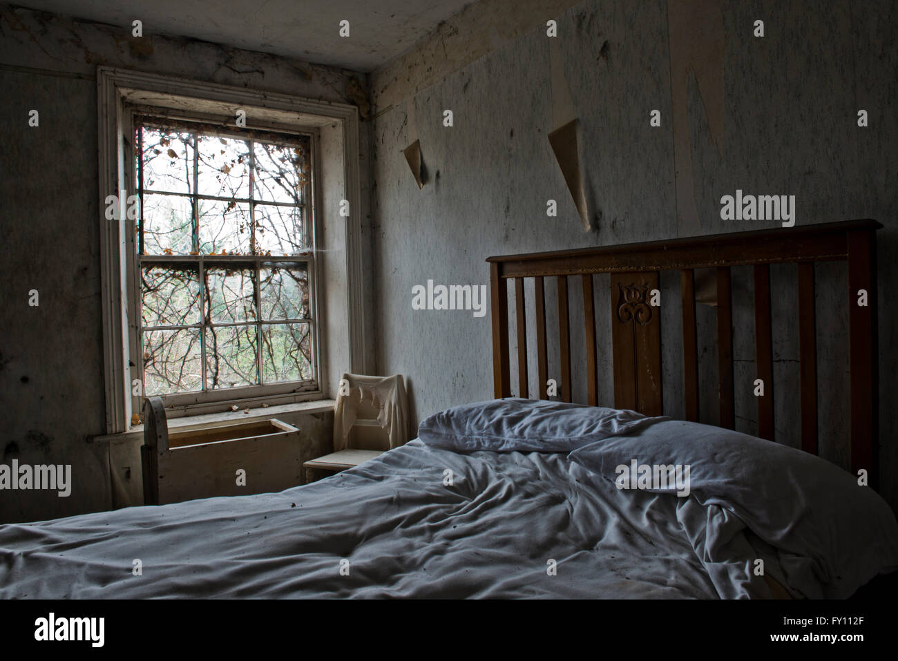 Situato nella piccola città di Breckland di Brandon, Suffolk, si trova una piccola cascina che è stato toccato da oltre trent'anni. Foto Stock