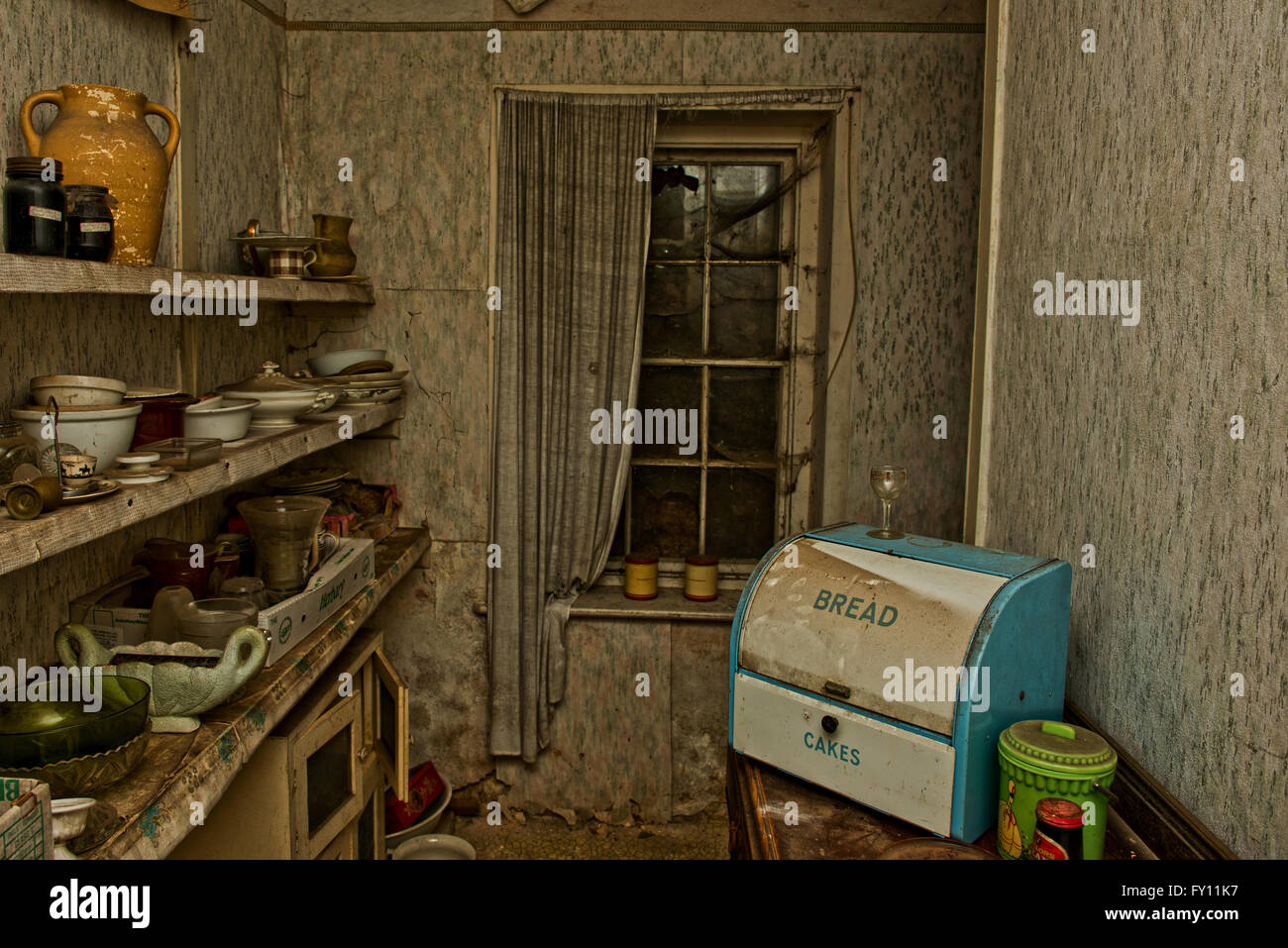 Situato nella piccola città di Breckland di Brandon, Suffolk, si trova una piccola cascina che è stato toccato da oltre trent'anni. Foto Stock