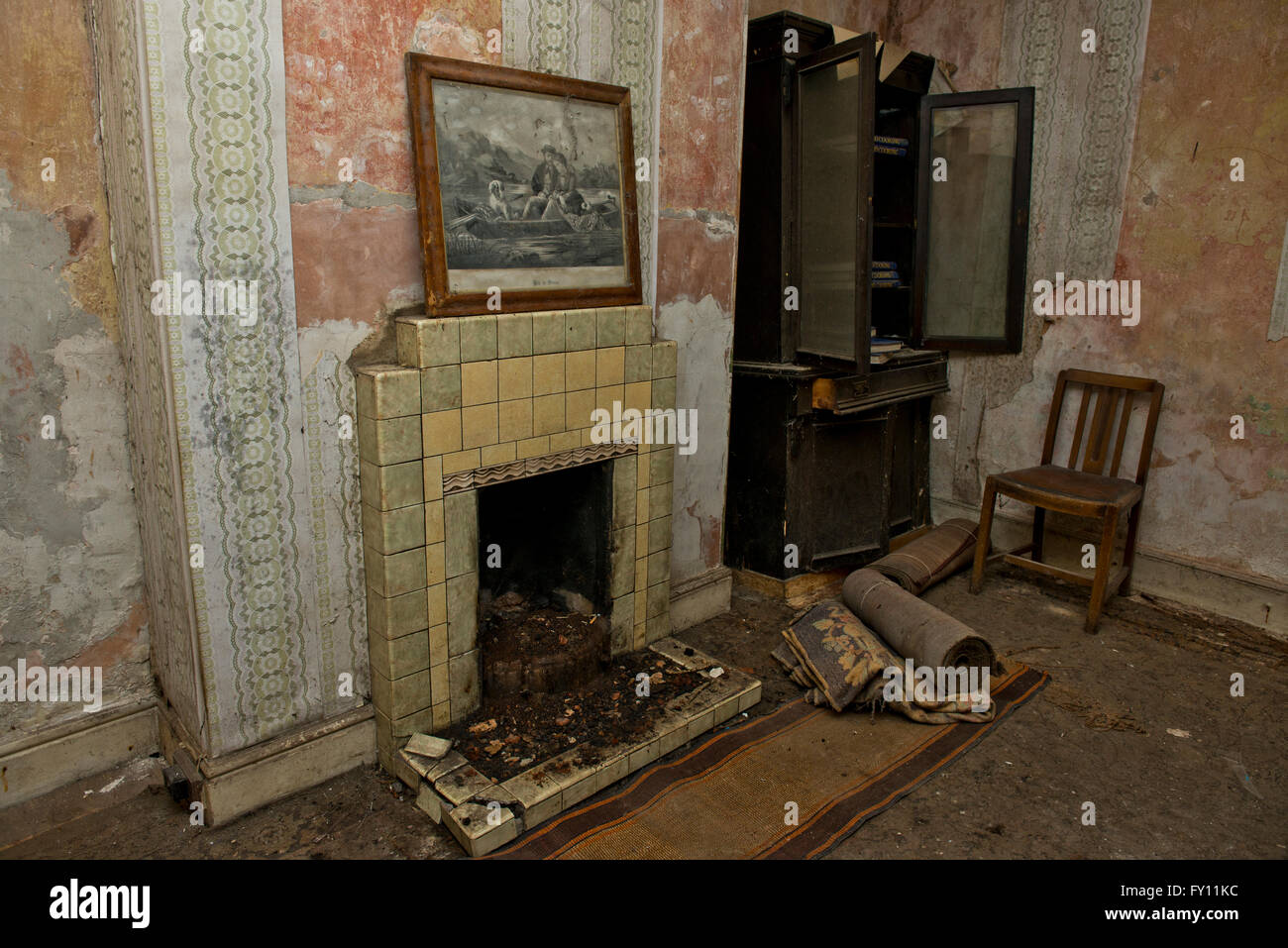 Situato nella piccola città di Breckland di Brandon, Suffolk, si trova una piccola cascina che è stato toccato da oltre trent'anni. Foto Stock