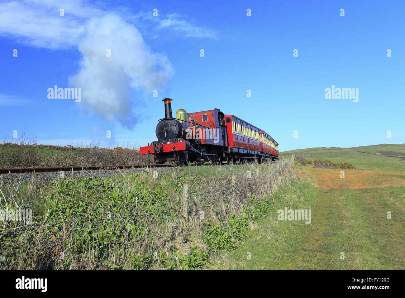 Isola di Man Steam Railway 'Fenella' Foto Stock