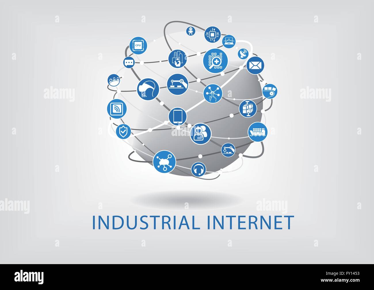 Industriali concetto internet Illustrazione Vettoriale