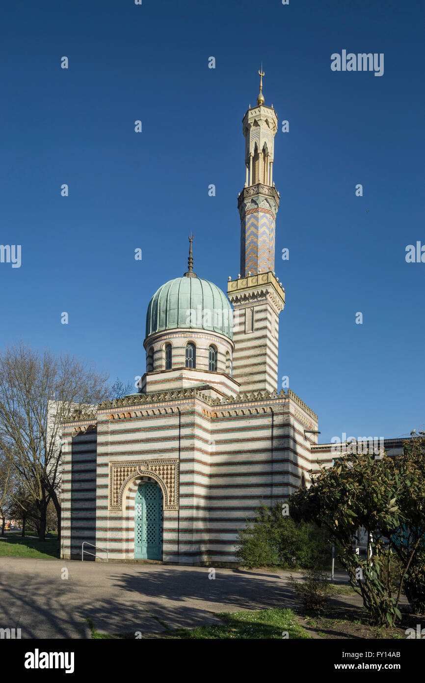 Moschea , stazione di alimentazione delle fontane , Potsdam, Brandenburg Foto Stock