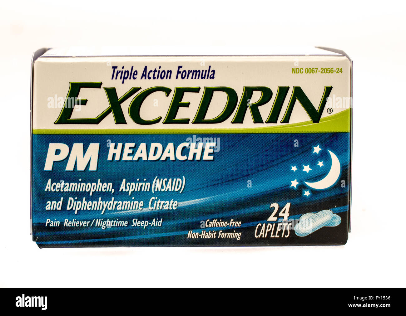 Winneconne, WI -1 OTT 2015: casella di Excedrin PM mal di testa medicina. Foto Stock