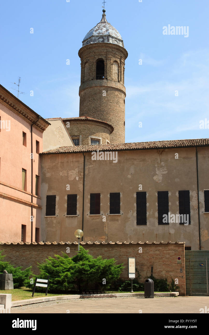 Torre Campanaria della Basilica di San Vitale a Ravenna, Italia. Foto Stock