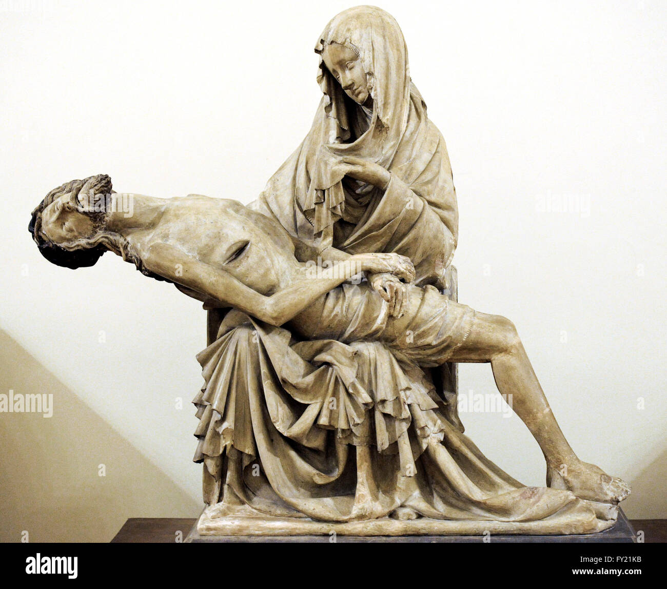 Anonimo maestro tedesco. Pietà. La scultura. Xv secolo. Lo stato Museo Hermitage. San Pietroburgo. La Russia. Foto Stock