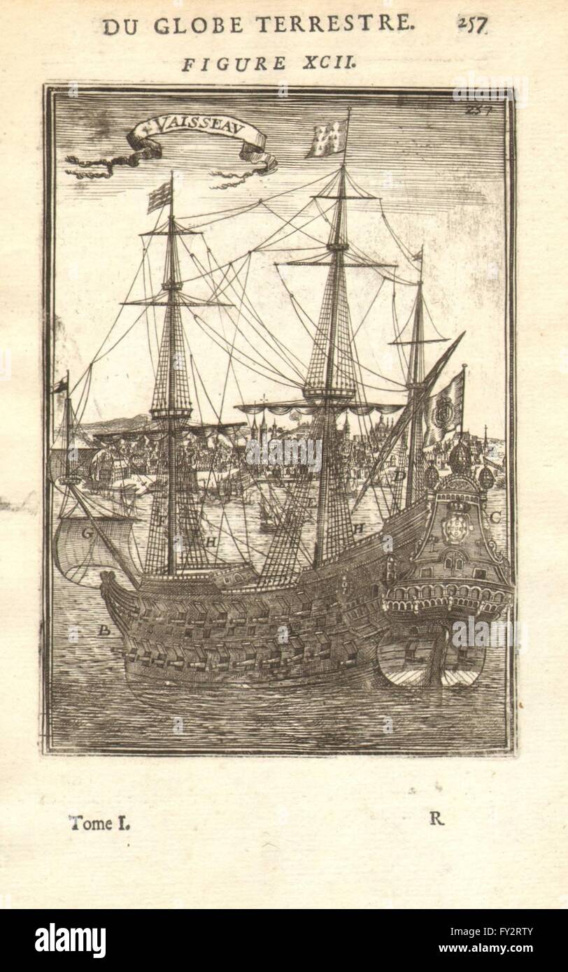 Marina portoghese: Pai Eterno/Pere costruito eterna Goa 1664. a Lisbona? MALLET, 1683 Foto Stock