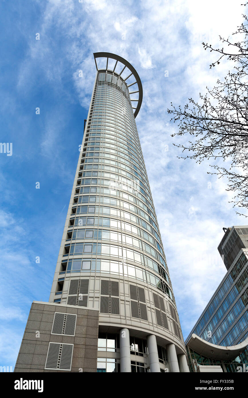 Ufficio Westend-Tower grattacielo, DZ Bank, Kronenhochhaus, architetti Kohn Pedersen Fox, Francoforte Hesse, Germania Foto Stock