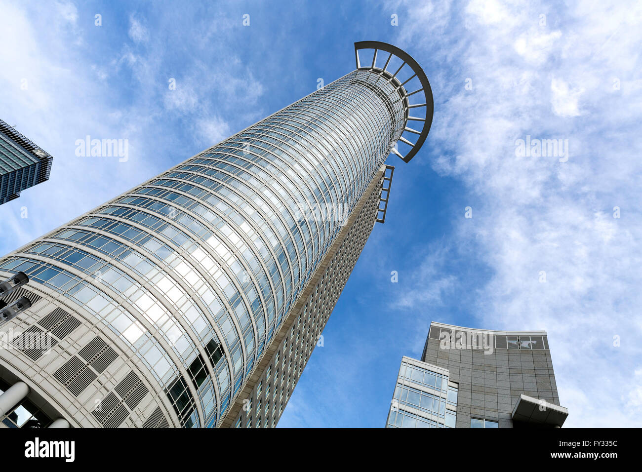 Ufficio Westend-Tower grattacielo, DZ Bank, Kronenhochhaus, architetti Kohn Pedersen Fox, Francoforte Hesse, Germania Foto Stock