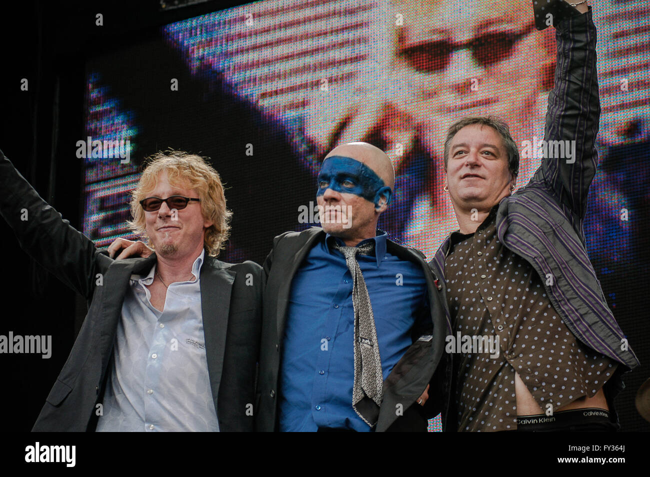 REM Live 8 a Hyde Park, Londra. 2 Luglio 2005.rem Foto Stock