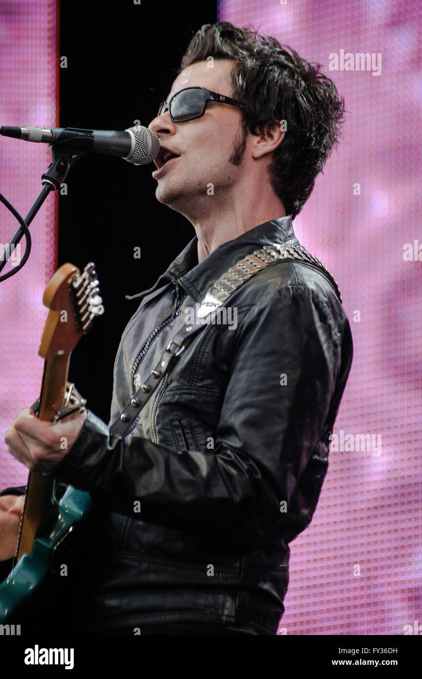 Stereophonics, Kelly Jones Live 8,Hyde Park, Londra. 2 luglio 2005. Foto Stock