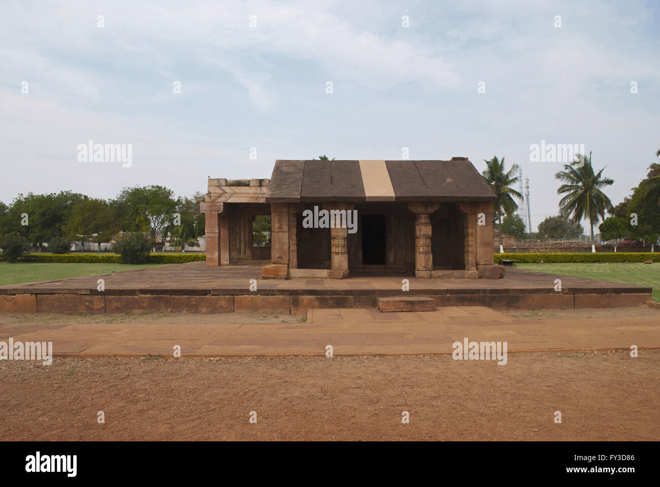 Struttura Kutira, Aihole, Bagalkot, Karnataka, India. Il gruppo Galaganatha dei templi. Foto Stock