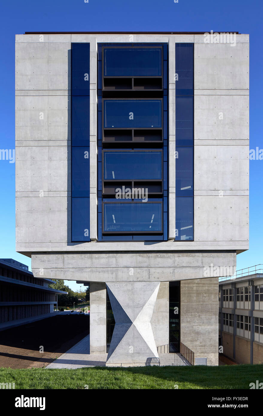 Albert Sloman Library aggiunta. Albert Sloman libreria e Silberrad Centro per lo Studente Università di Essex, Colchester, Regno Unito. Architetto: Patel Taylor , 2015. Foto Stock