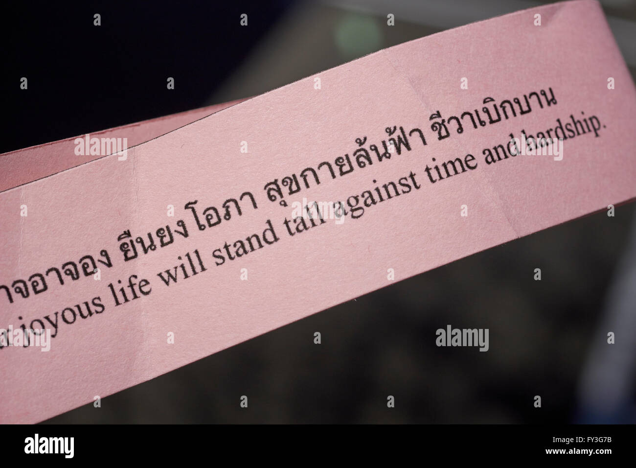 Una fortuna a Songkran - Thai nuovo anno il Festival a poco Thailandia, Elmhurst, Queens, a New York City, Stati Uniti d'America Foto Stock