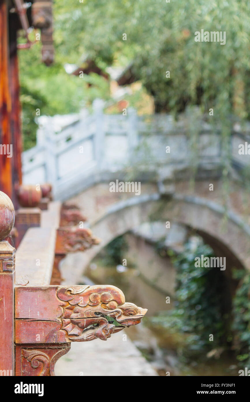 Villaggio Baisha, Lijiang Old Town, Yunnan - tradizionale francone architettura Foto Stock