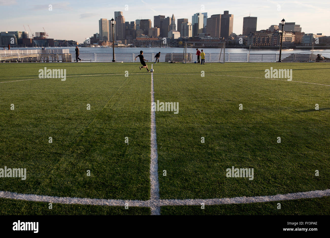 Lo Presti park, East Boston, Massachusetts, STATI UNITI D'AMERICA Foto Stock