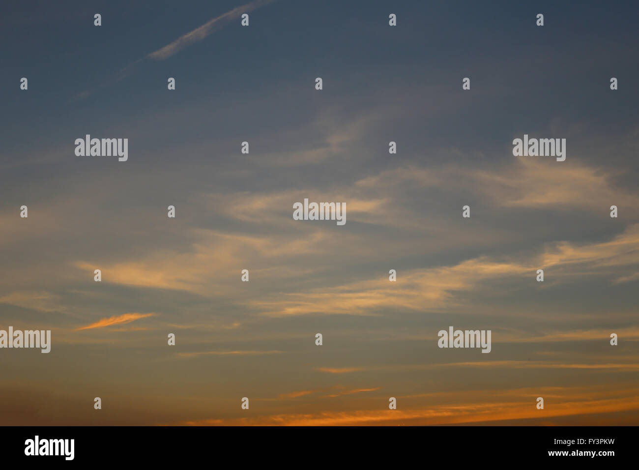 Twilight sky in serata. Foto Stock