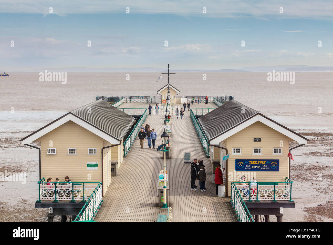 Era Vittoriana pier nella città di Boiano, Vale of Glamorgan Foto Stock