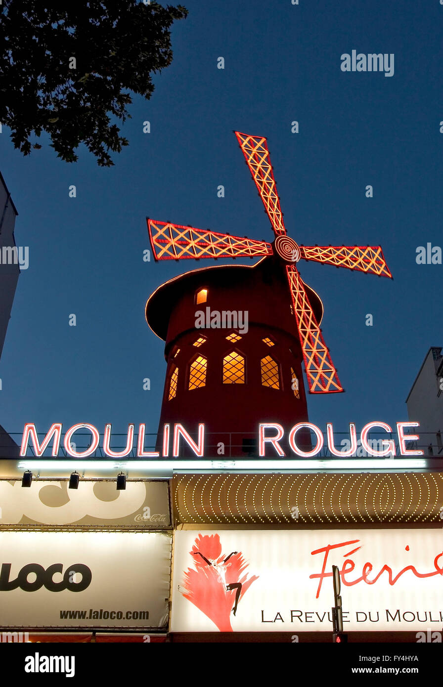 Moulin Rouge. Parigi. La Francia. Foto Stock