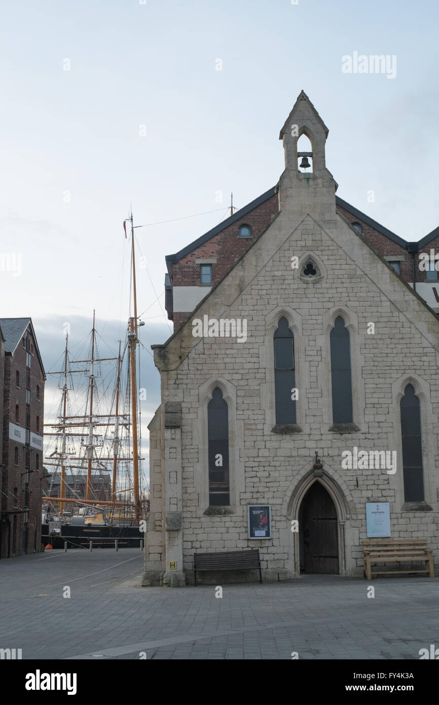 Mariners' Cappella a Gloucester Docks in Inghilterra Foto Stock