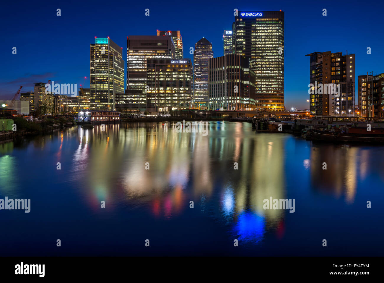 Canary Wharf, Londra Foto Stock