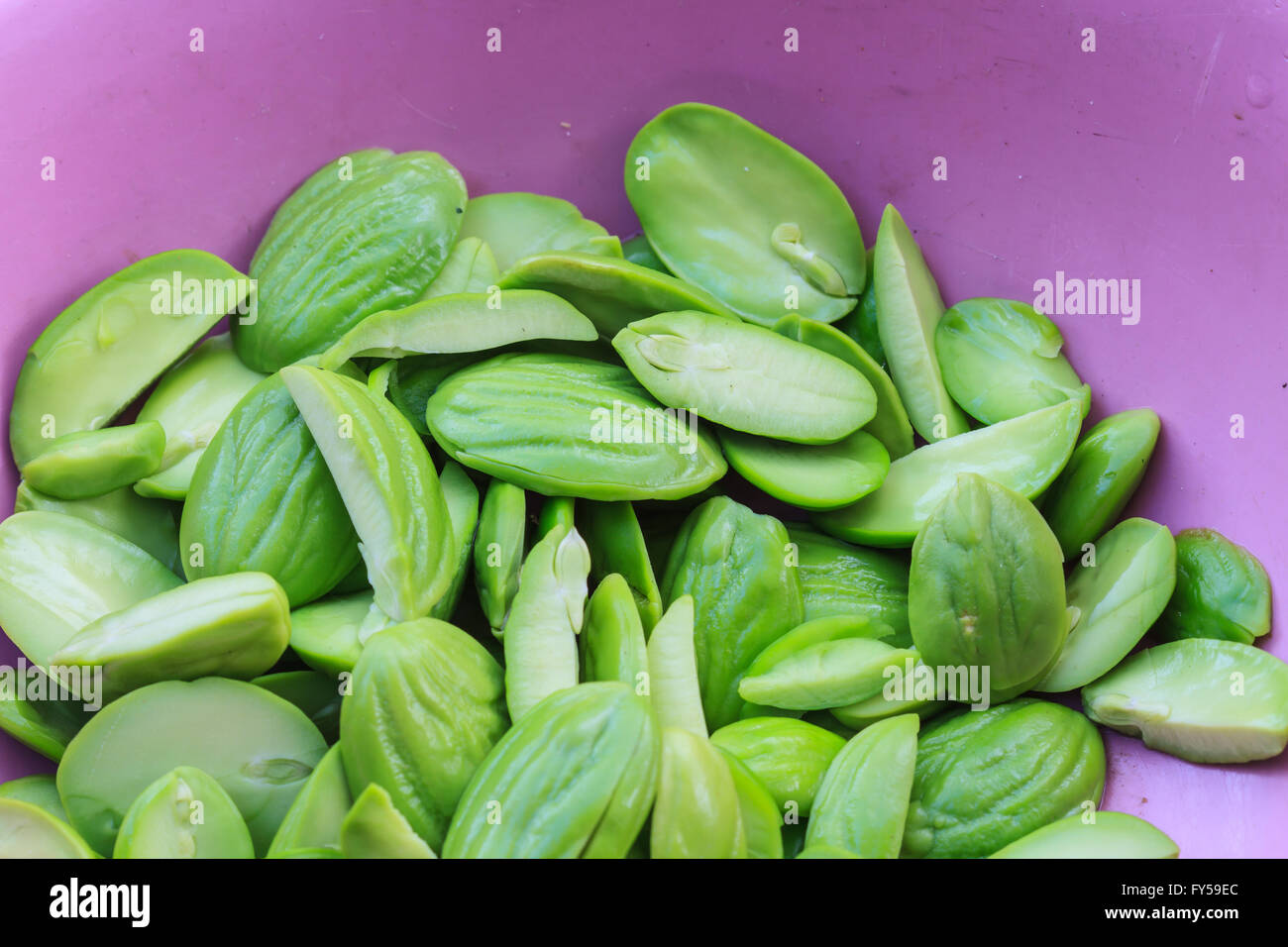 Cluster ritorto bean, ingrediente in Thailandia il cibo Foto Stock