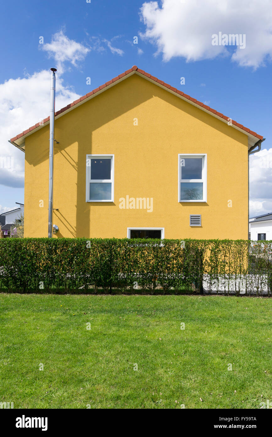 Casa Famiglia in Hohenbuschei, la nuova area di sviluppo, Brackel, Dortmund, distretto della Ruhr, Nord Reno-Westfalia, Germania Foto Stock