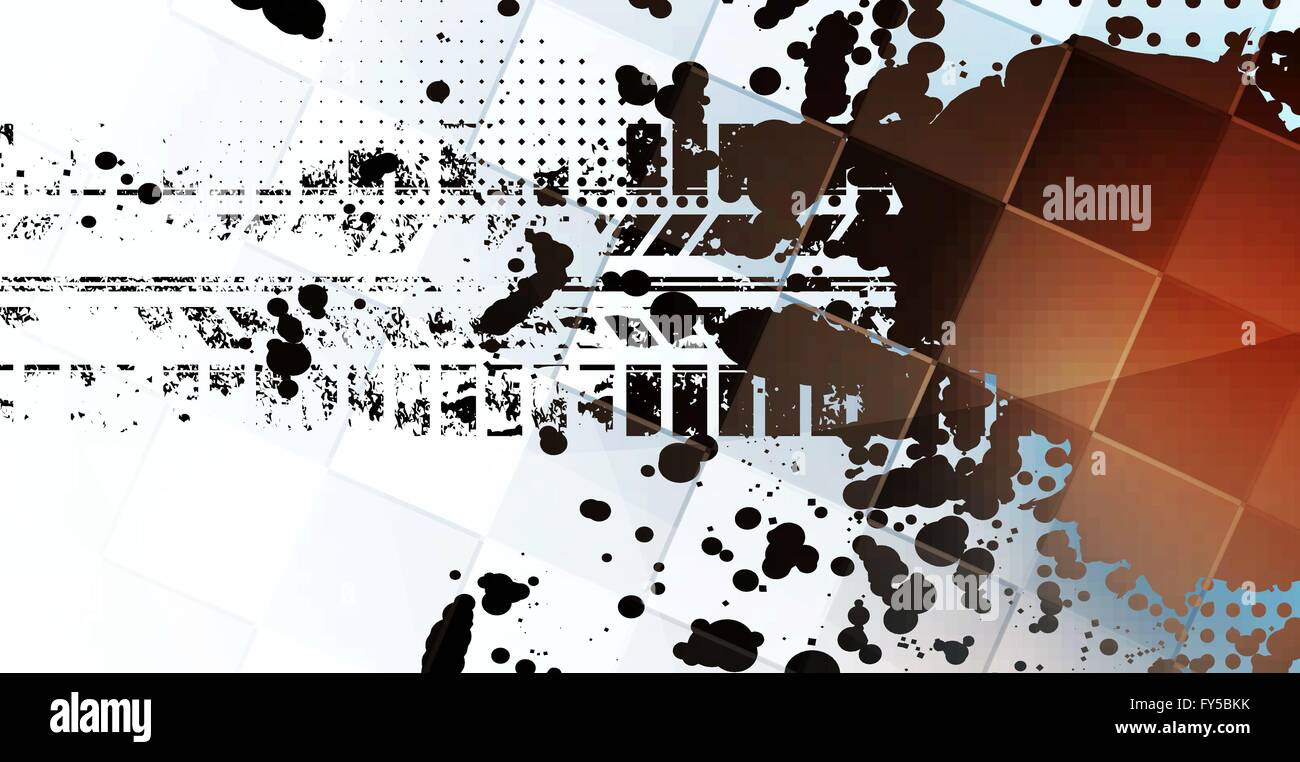 Racing sfondo quadrato, vettore astrazione nel racing car via Illustrazione Vettoriale