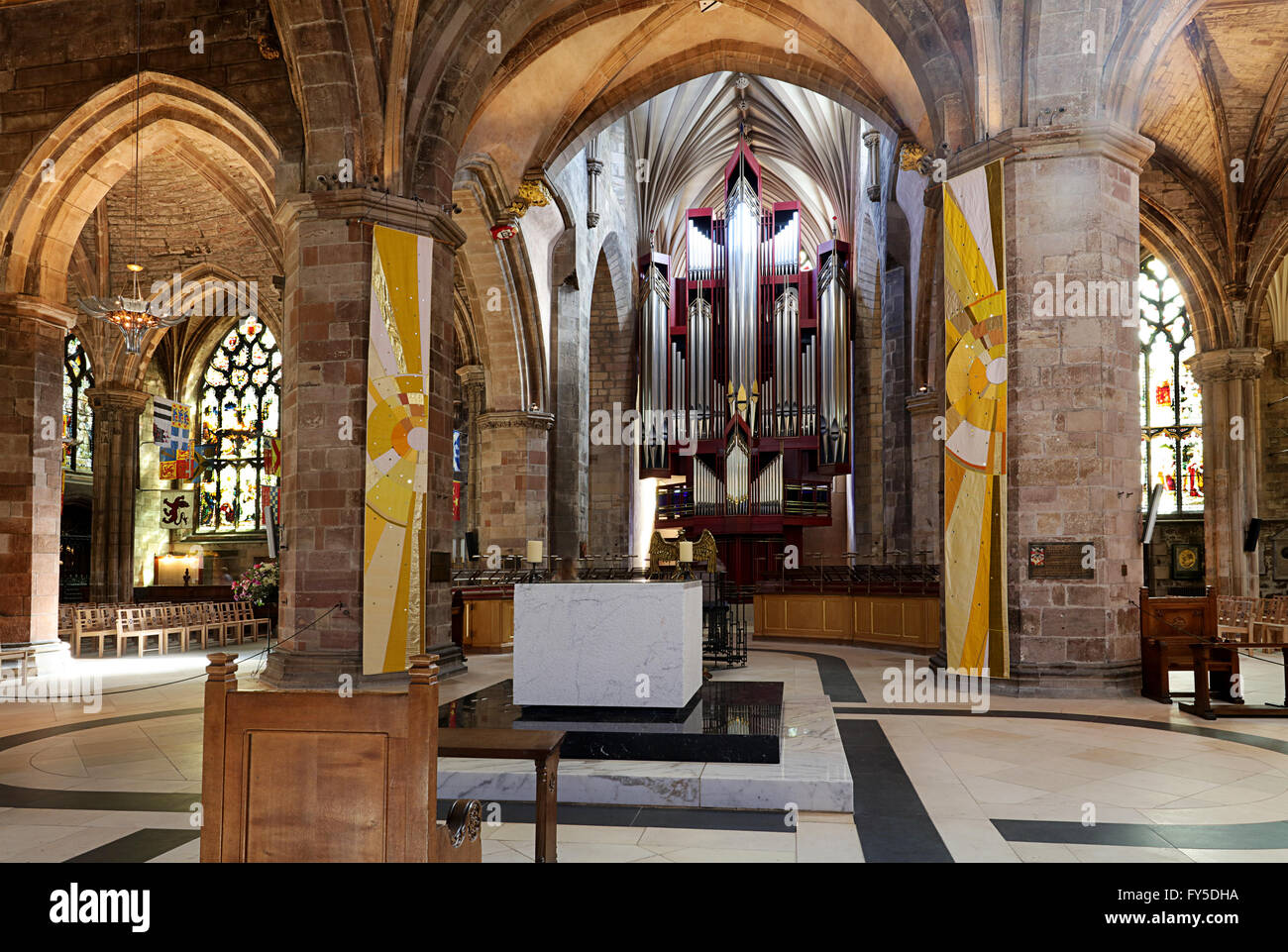 Il Rieger organo. La Cattedrale di St Giles. Edimburgo. Foto Stock