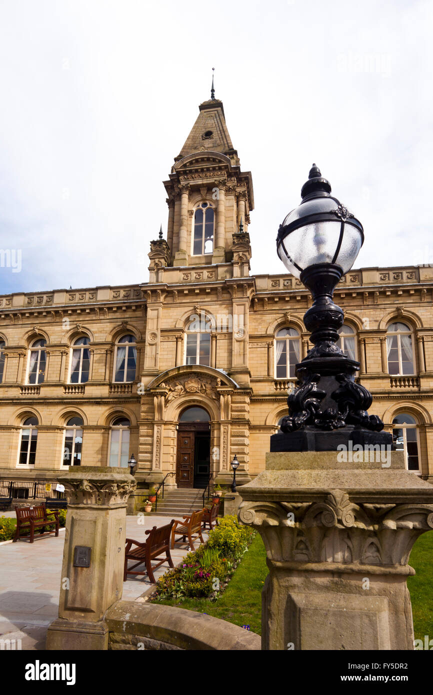 Victoria Hall di Saltaire, Bradford, West Yorkshire, Inghilterra Foto Stock