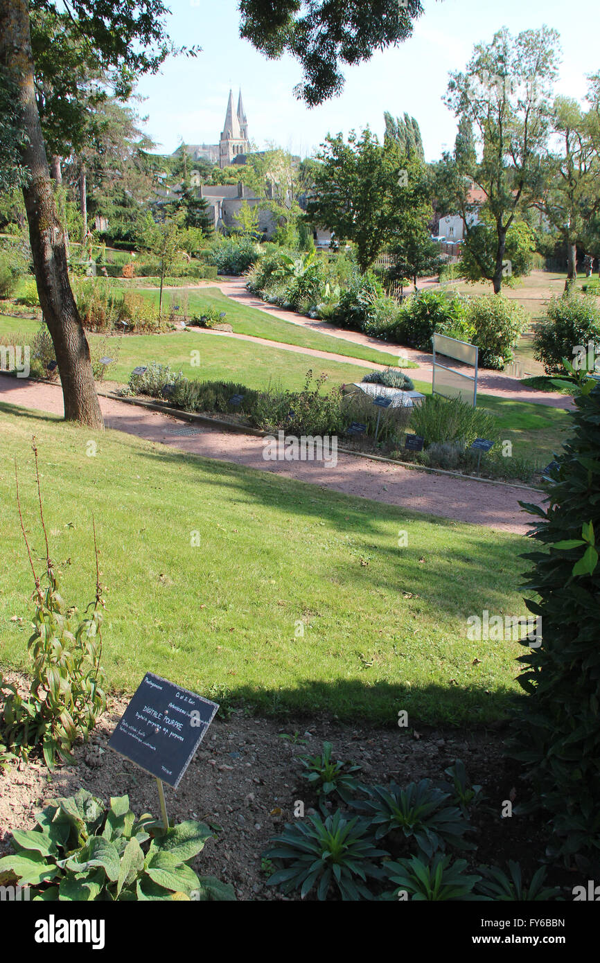 Un parco chiuso di Cholet (Francia) Foto Stock