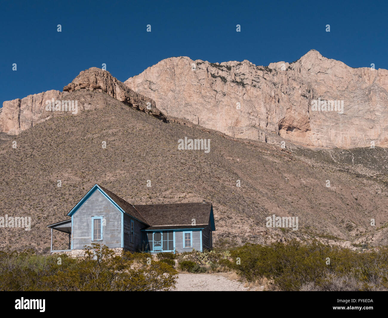 Williams Ranch, il Parco Nazionale delle Montagne Guadalupe, Texas. Foto Stock